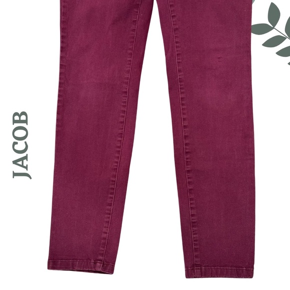 🛍️3/$40 Jacob Deep Burgundy Skinny Pants | Cotton Blend | Size 6 – Stretch Fit - Picture 5 of 6